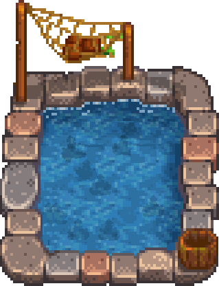 Fish Pond — a fish farming structure in Stardew Valley