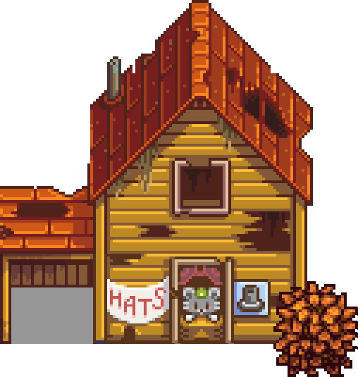 Abandoned House on Ginger Island where you find the Island Trader