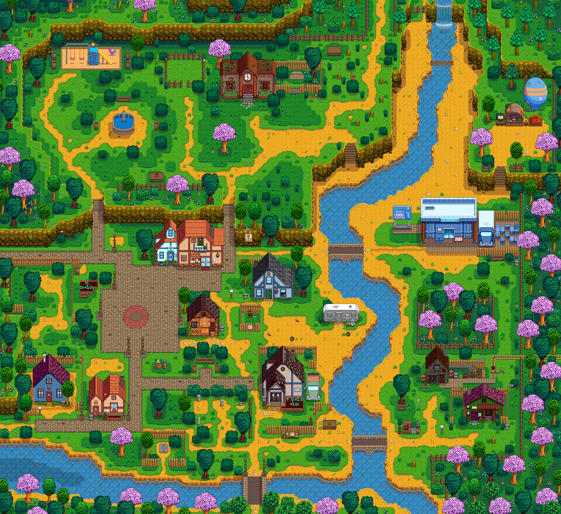 Pelican Town — Thị trấn chính trong Stardew Valley